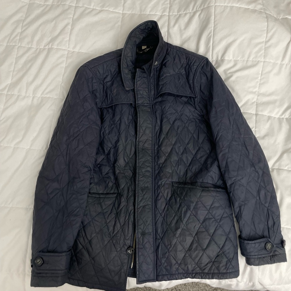 Burberry Blue Quilted Jacket